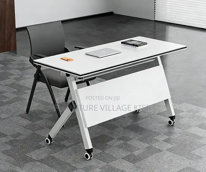 Office Table; Foldable Metallic Training Table