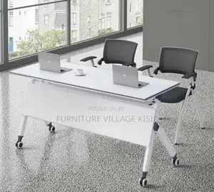 Office Table; Foldable Metallic Training Table