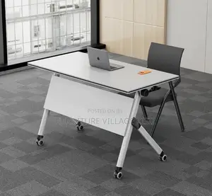 Office Table; Foldable Metallic Training Table