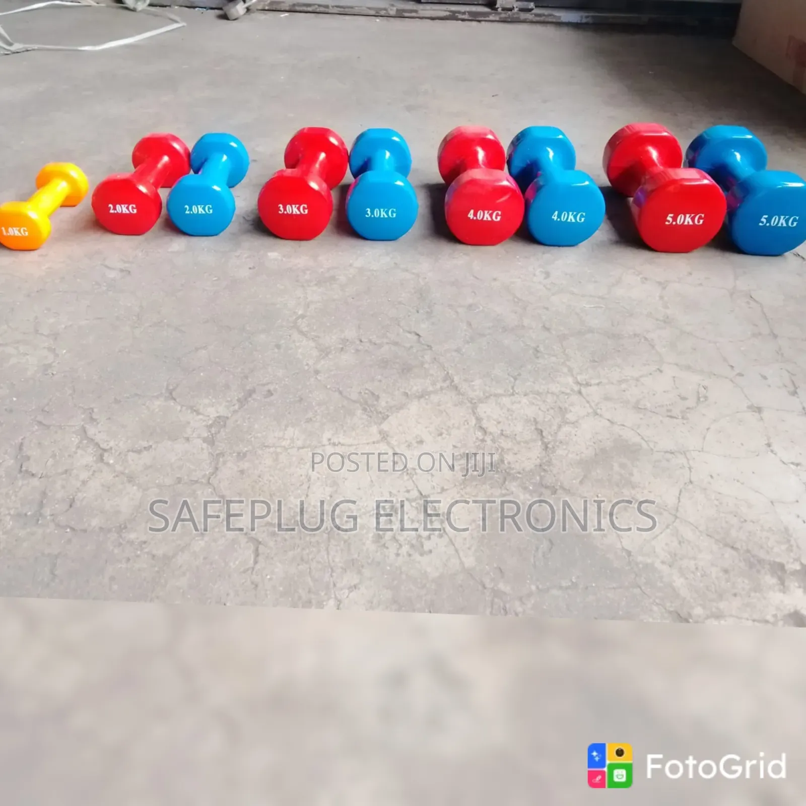 2KG Nepline Plastic-Coated Dumbbell – Fitness Training Weight