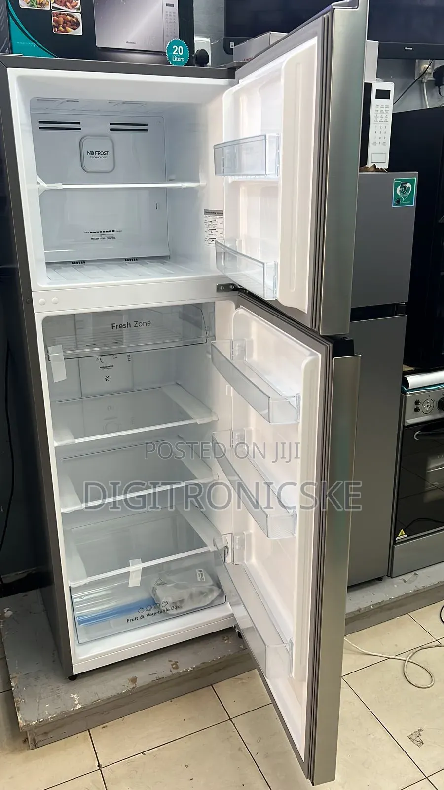 Hisense Double Door Fridge No Frost 203litres