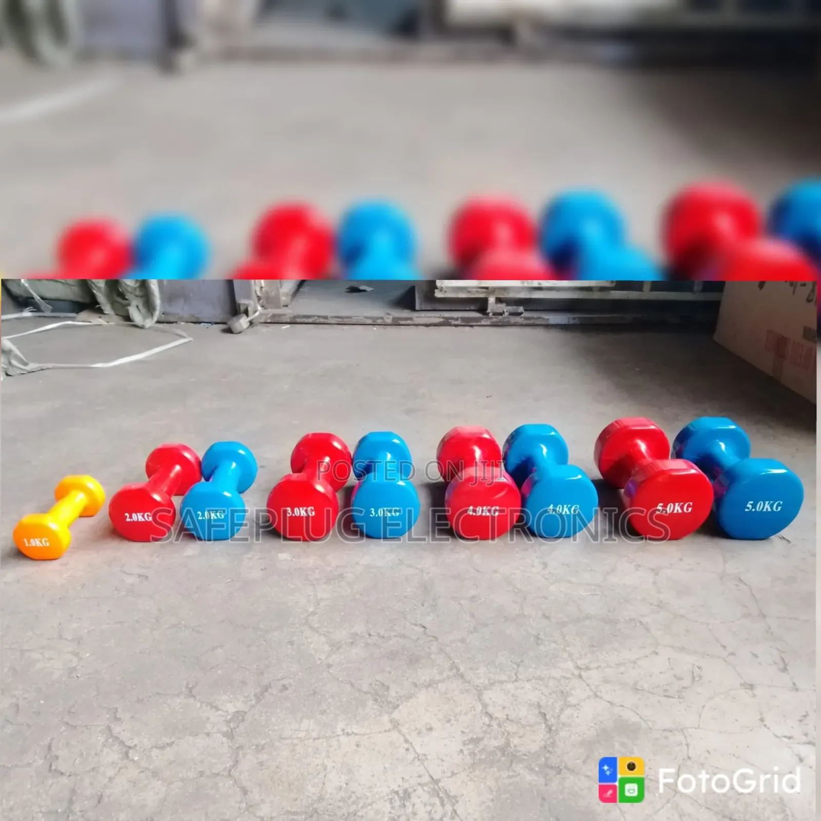 3KG Nepline Dumbbell – Plastic-Coated Strength Training Weight