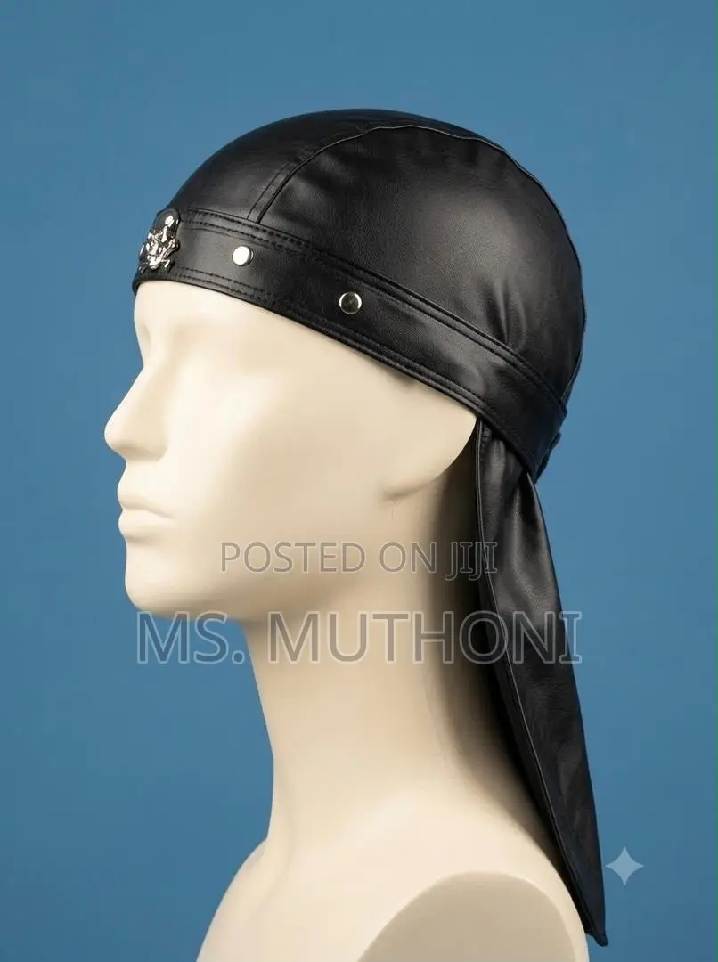 Studded Leather Skull Cap / Durags