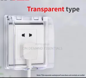 Waterproof Shock Proofing Socket Covers Transparent Wall Covers