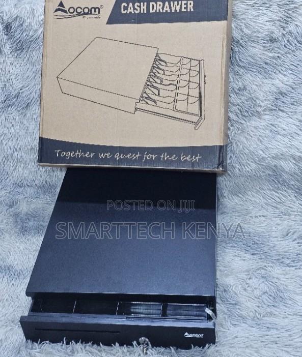 Automatic Metal POS System Cash Register Drawer 5 Tray Bills 5 Bill