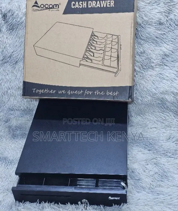 Automatic Metal POS System Cash Register Drawer 5 Tray Bills 5 Bill