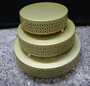 Gold Cake Stand 3pcs Gale