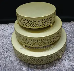Gold Cake Stand 3pcs Gale