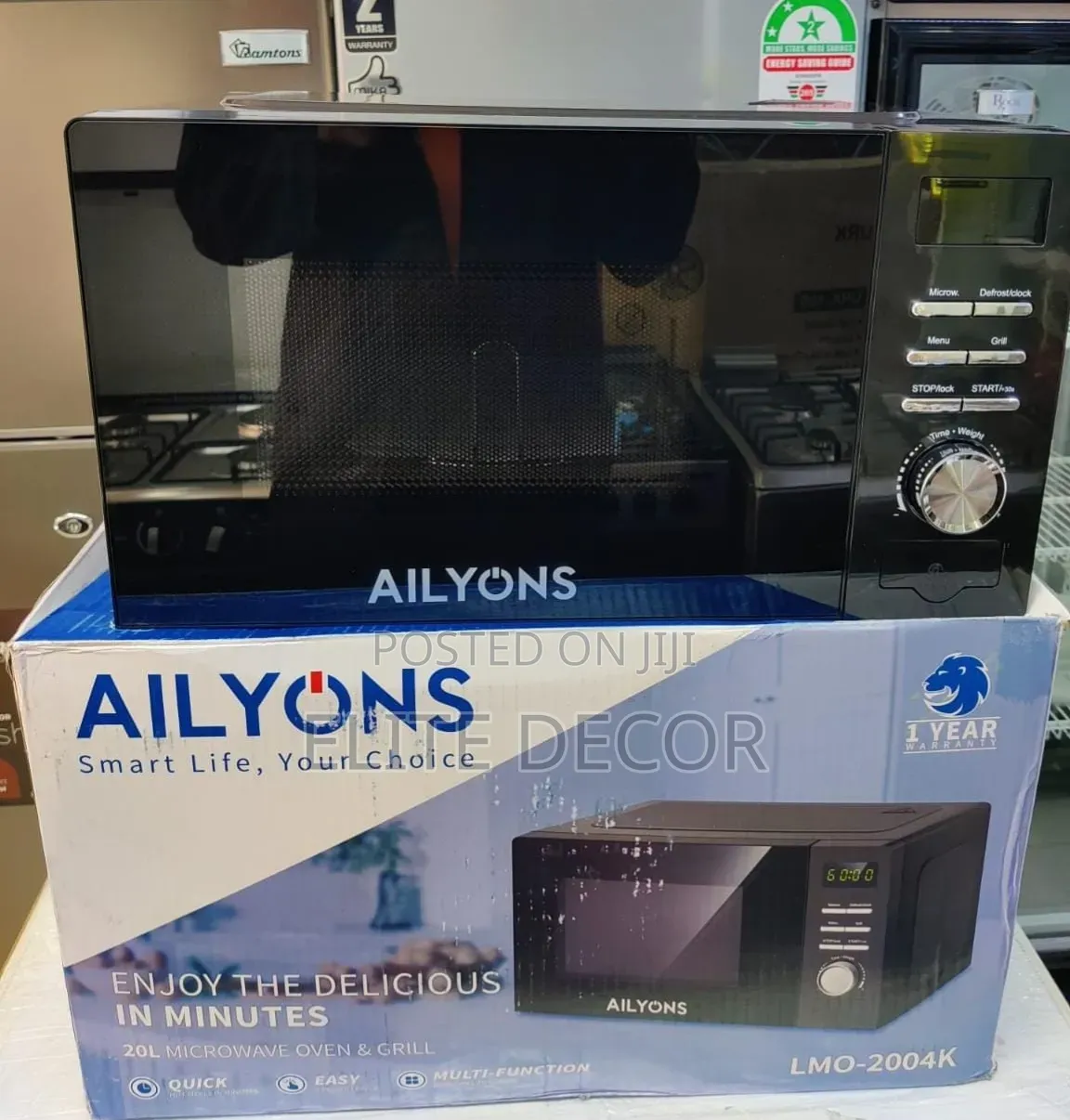 Ailyons 20L Digital Microwave Oven With Grill – LMO-