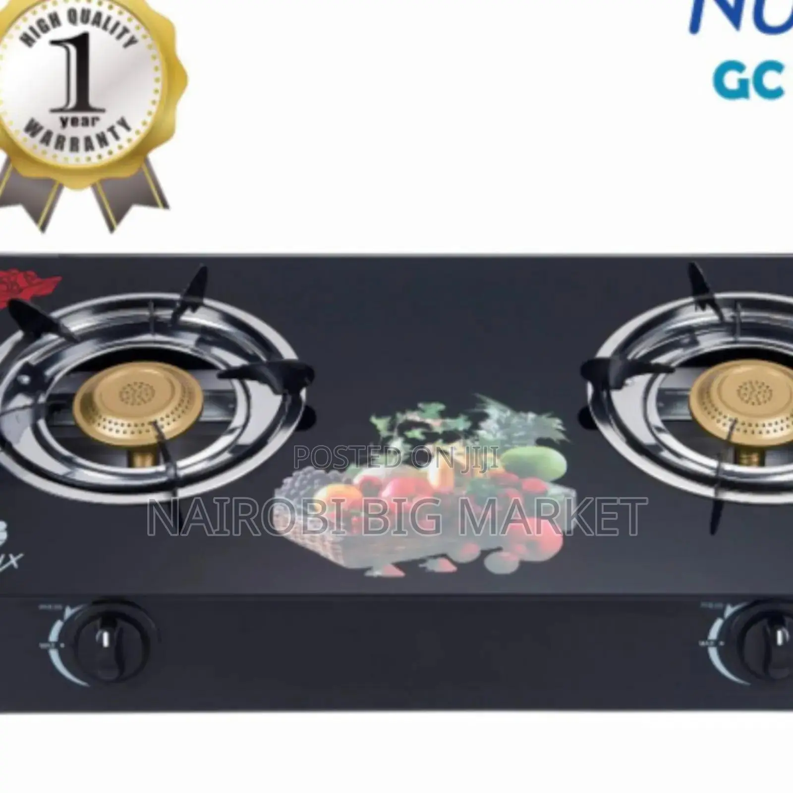 Nunix 2 Burner Glass Table Cooker