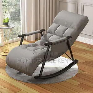 Rocking Chair; Premium Modern Rocking Chair With Cushioned Seating