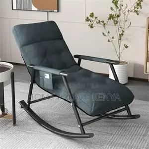 Rocking Chair; Premium Modern Rocking Chair With Cushioned Seating