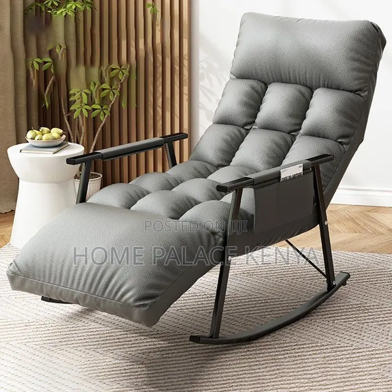Rocking Chair; Premium Modern Rocking Chair With Cushioned Seating