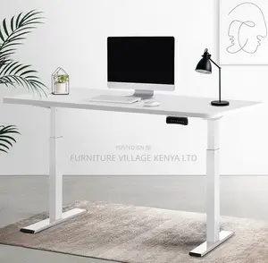Standing Desk; White 1.4 M Electric Adjustable Standing Desk