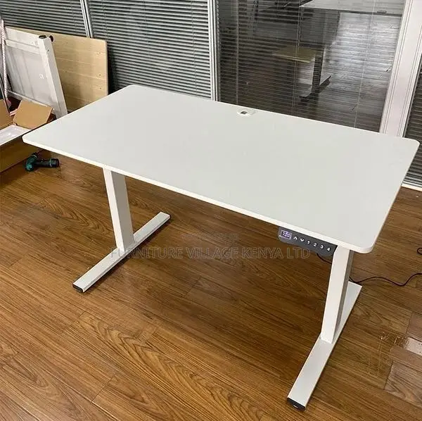 Standing Desk; White 1.4 M Electric Adjustable Standing Desk