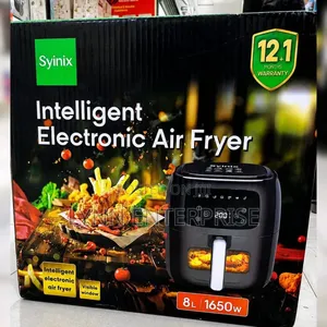 Syinix Air Fryer 8L
<>Digital Display 
<>1650w