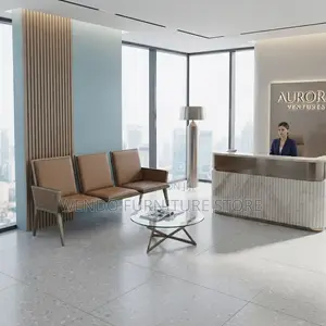 Office Bench; Three Seater Padded Upholstered Reception Bench Seat