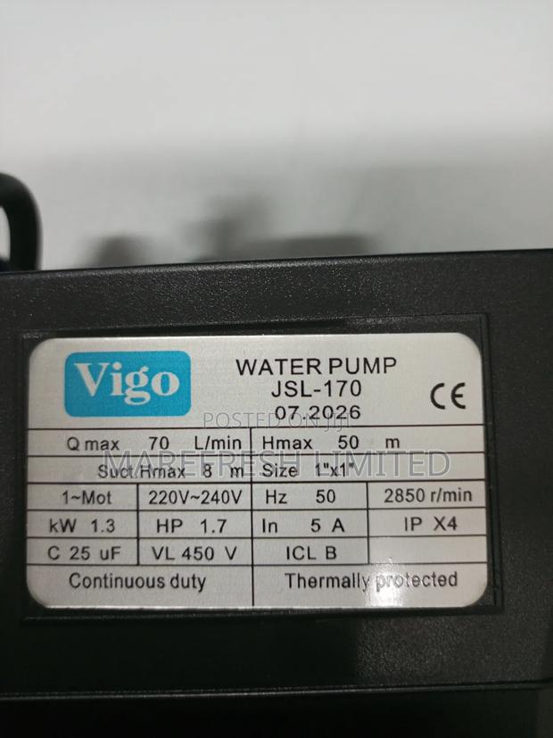Water Pump 1.7HP, 1.3kw - thumbnail 2