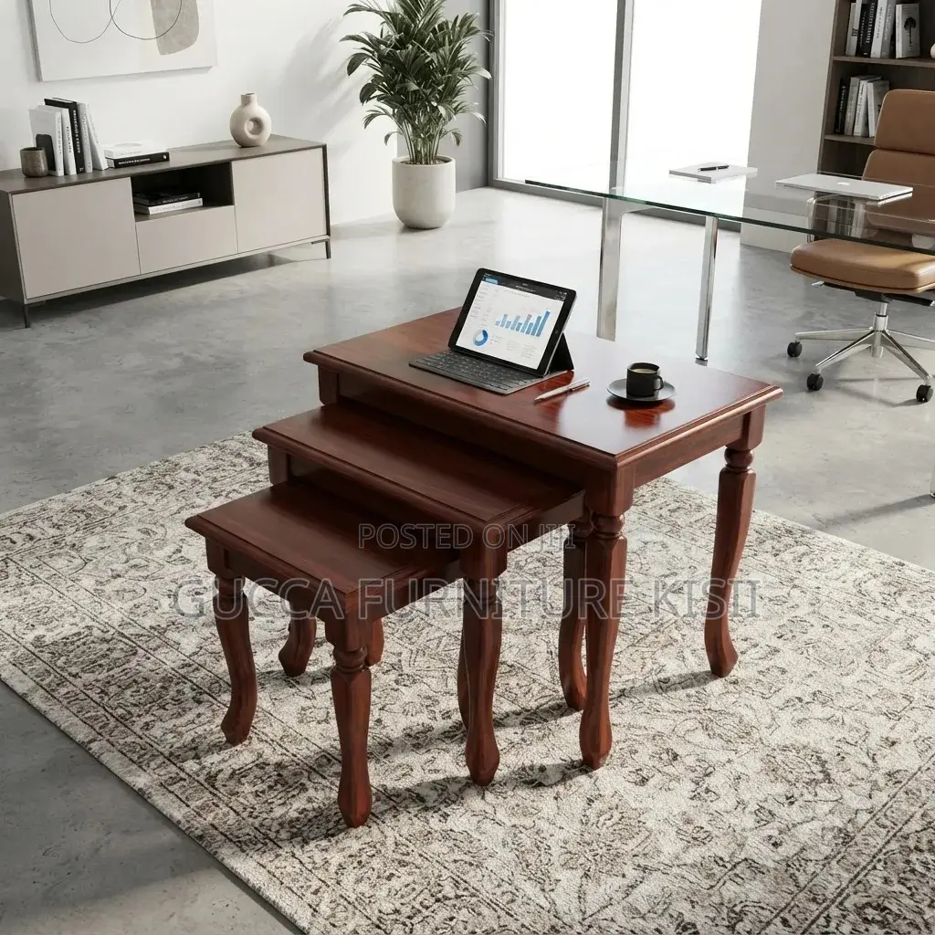 Coffee Table; 3-Set Nesting Coffee Tables