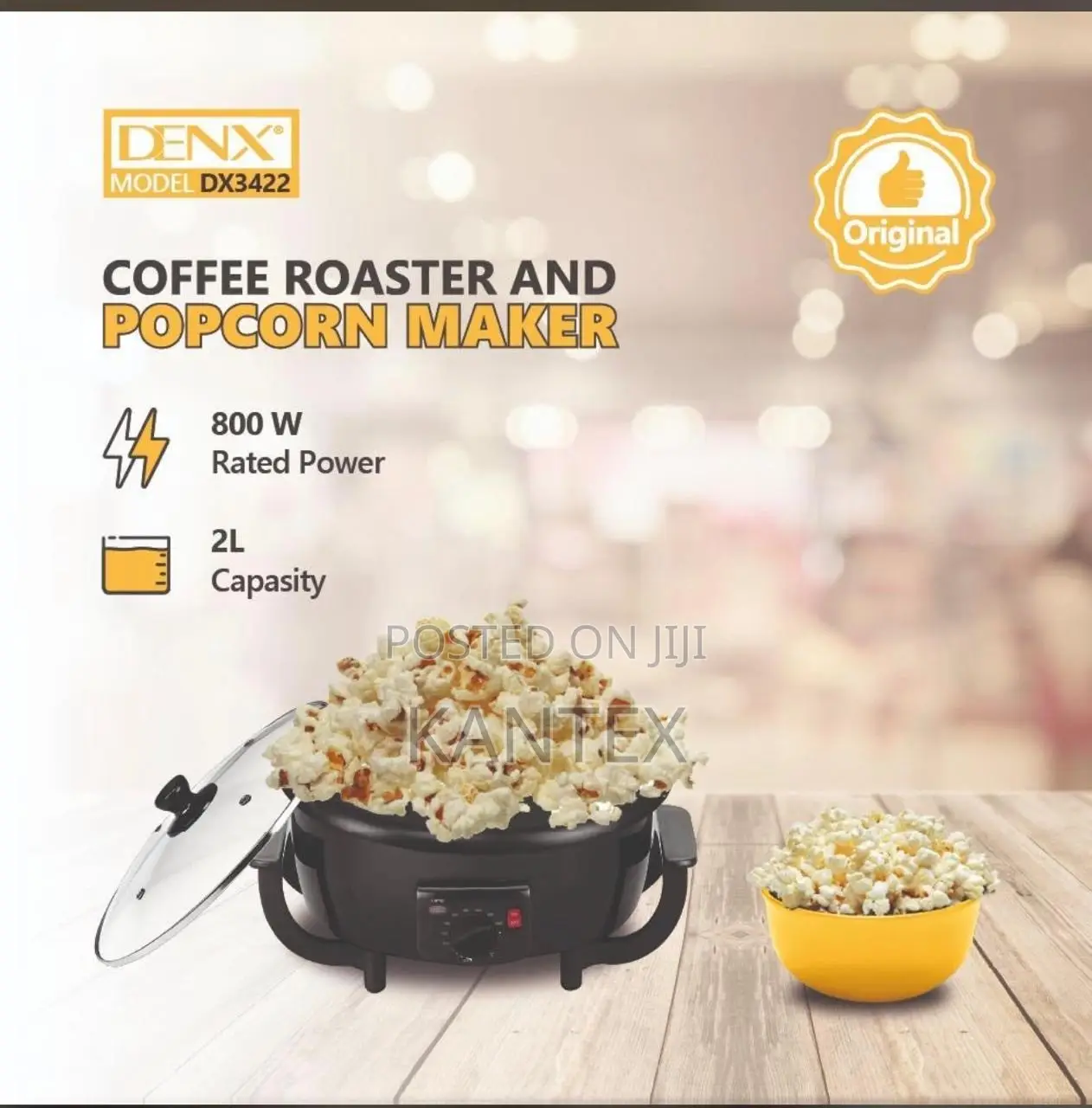 Denx DX3422 Coffee Roaster and Popcorn Maker