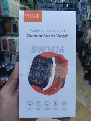 Vidvie SW1614 Orange Smartwatch With Bluetooth Calls IP68 Waterproof.