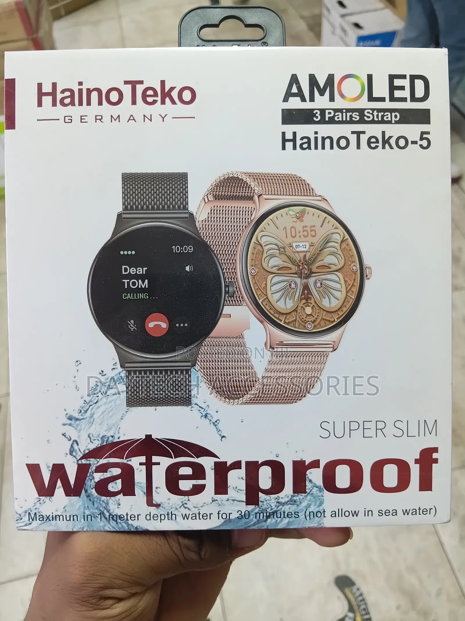 HainoTeko-5 Ultra-Slim Round-Faced Smartwatch for Ladies.