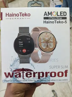 HainoTeko-5 Ultra-Slim Round-Faced Smartwatch for Ladies.