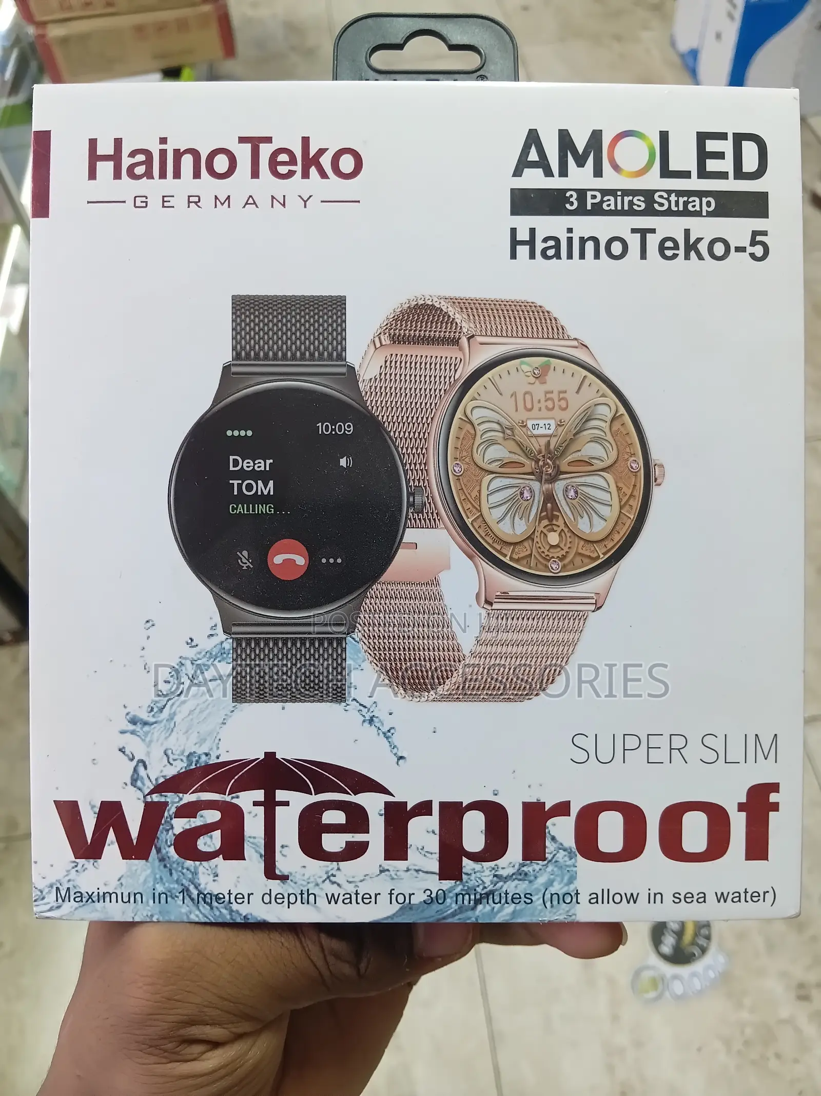 HainoTeko-5 Ultra-Slim Round-Faced Smartwatch for Ladies.