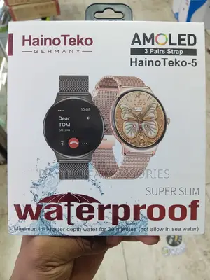 HainoTeko-5 Ultra-Slim Round-Faced Smartwatch for Ladies.