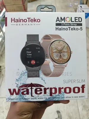 HainoTeko-5 Ultra-Slim Round-Faced Smartwatch for Ladies.