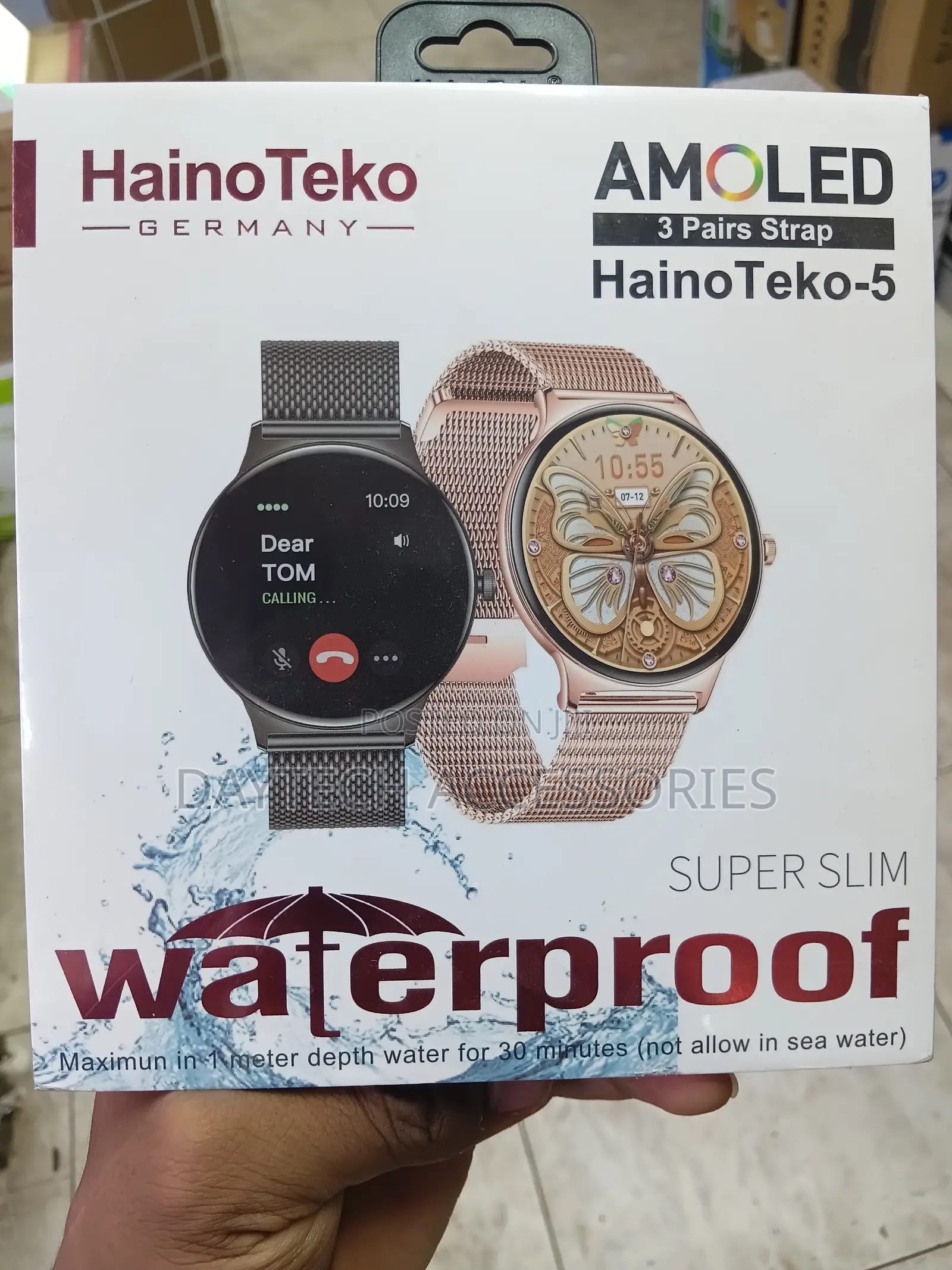 HainoTeko-5 Ultra-Slim Round-Faced Smartwatch for Ladies.