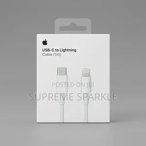 Lightning to USB-C Fast Charger Cable Apple iPhone iPad 1m