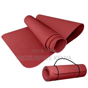 Yoga Mat 6mm | TPE Exercise Mat 61×184cm – KSh 1,999