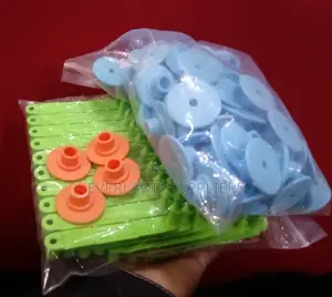 Round Ear Tags for Goats and Sheep -- Colored