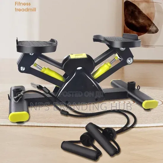 V-Shaped Pedal Trainer (Rock Stepper) With Elastic Rope and Mat