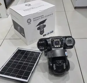 Ultra-Wide WiFi Triple-Lens Solar Camera: Zero Wires via V380 Pro App