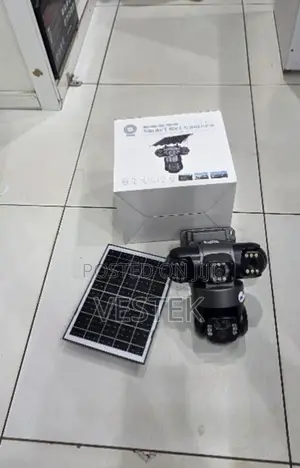 V380 Pro WiFi Solar PTZ Camera Triple Lens 360° Smart Outdoor Security