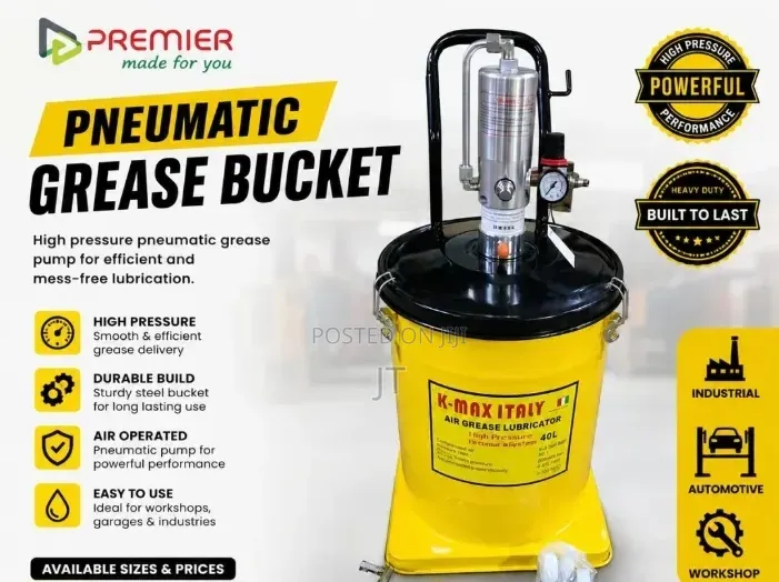 Heavy Duty Premier Pneumatic Greace Bucket (12l, 20l, 40l)