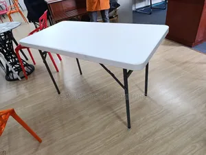 White Rectangular Folding Table