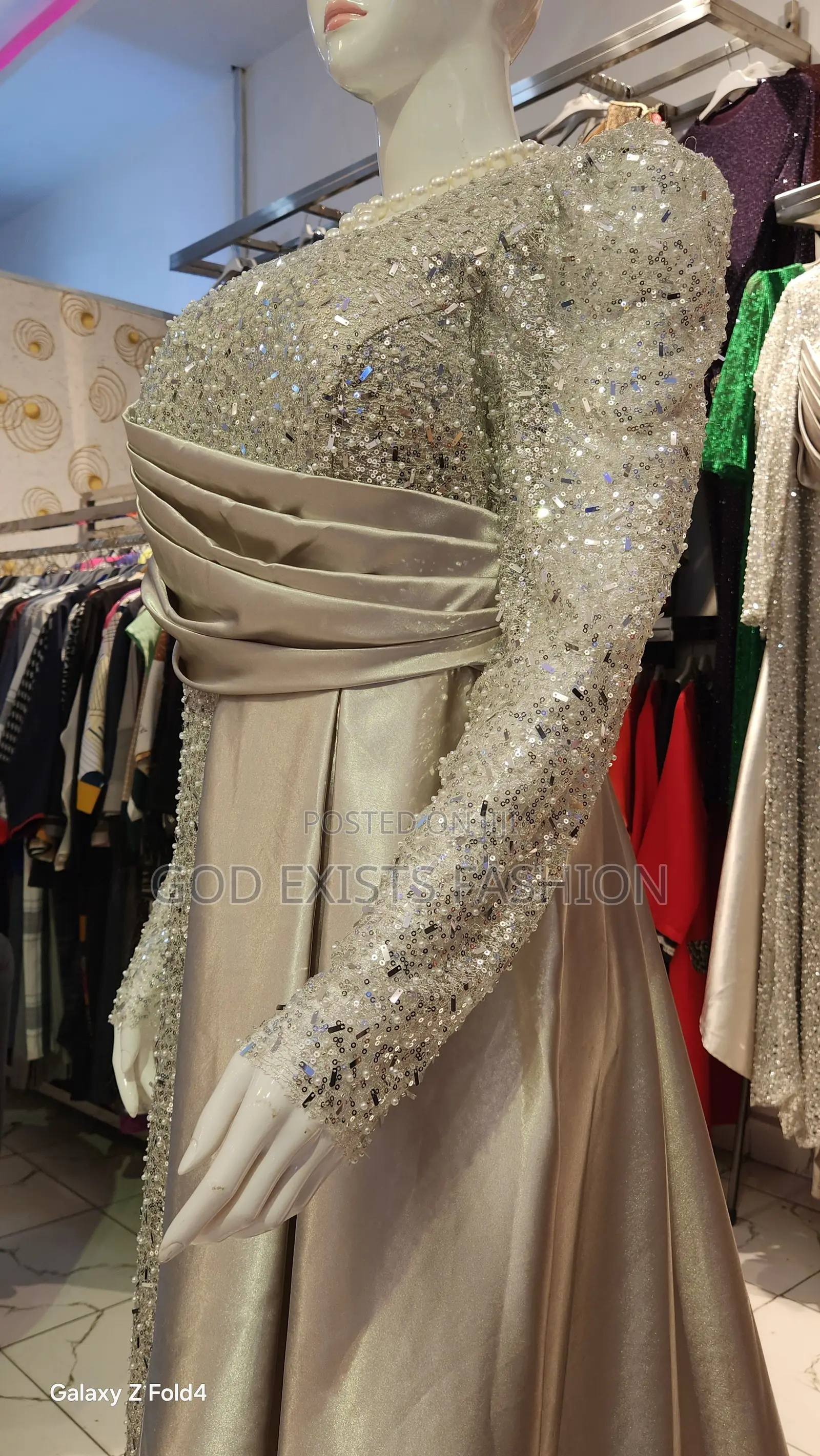 Silver Wedding Dress