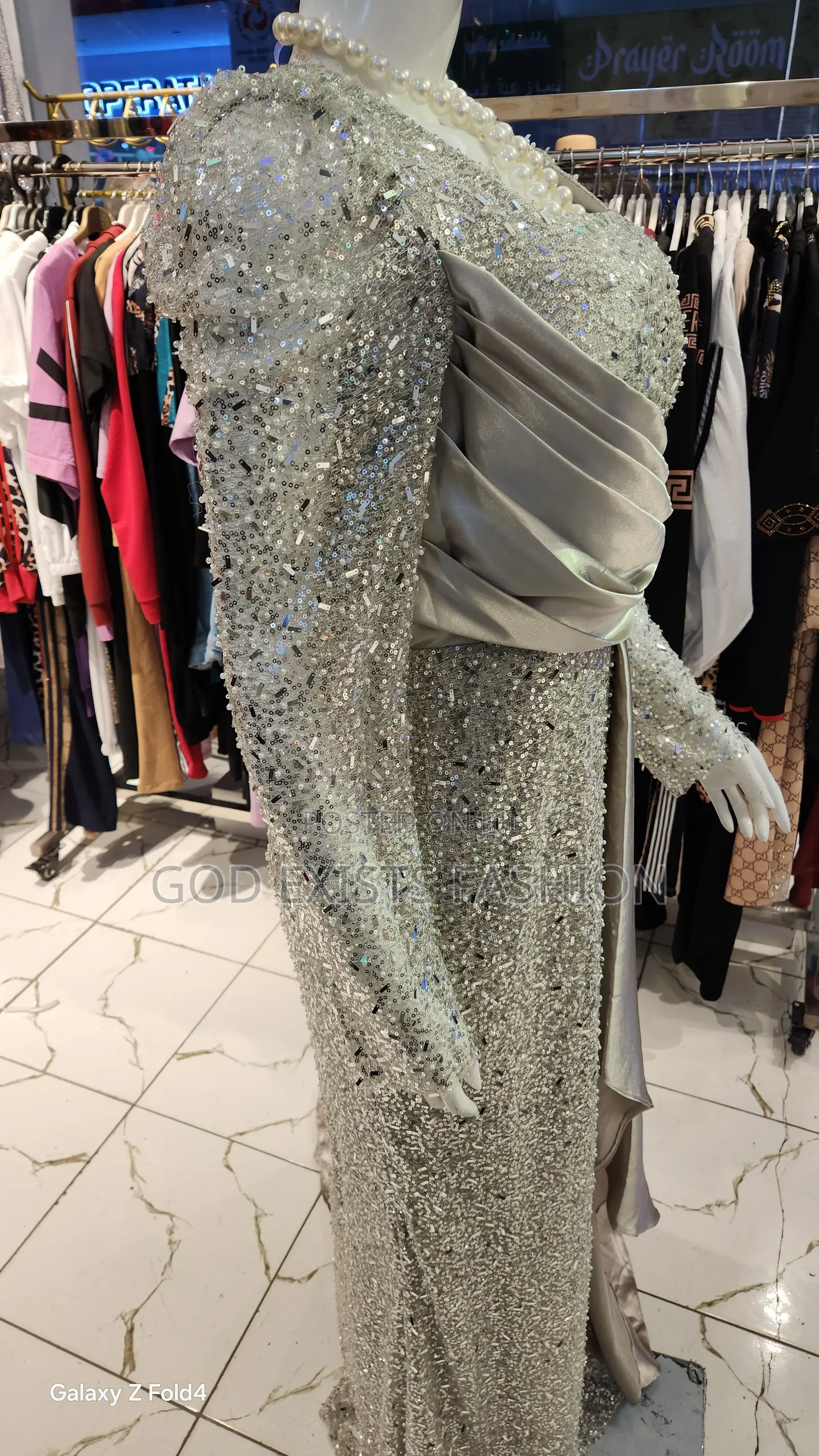 Silver Wedding Dress