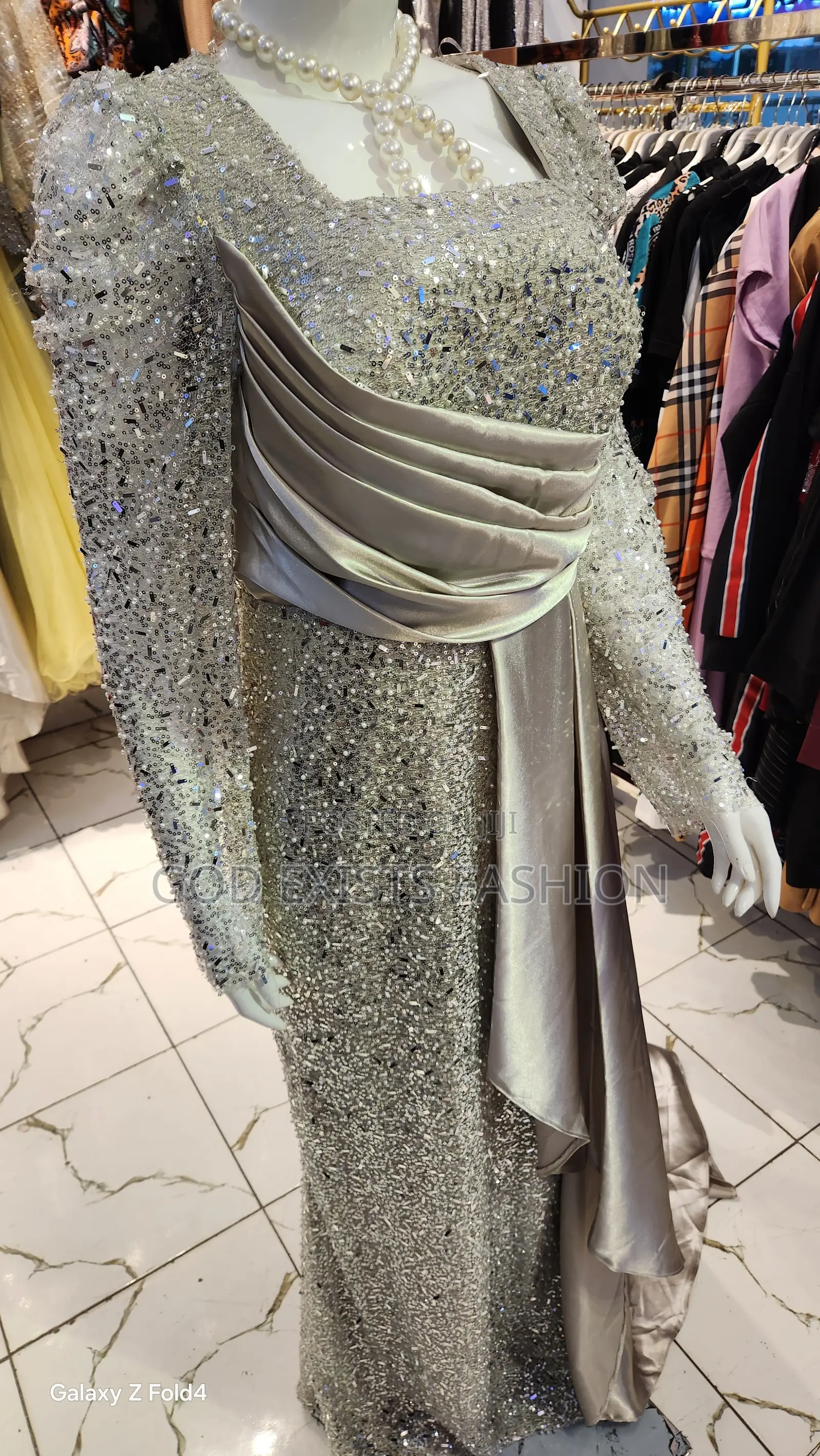 Silver Wedding Dress