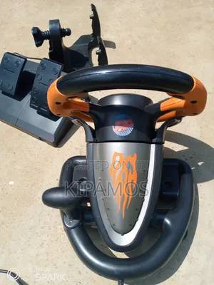 Gaming Steering Wheel Pedals Set With Table Mount