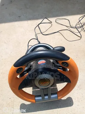 Gaming Steering Wheel Pedals Set With Table Mount