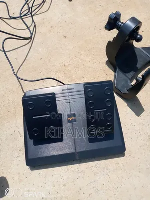 Gaming Steering Wheel Pedals Set With Table Mount