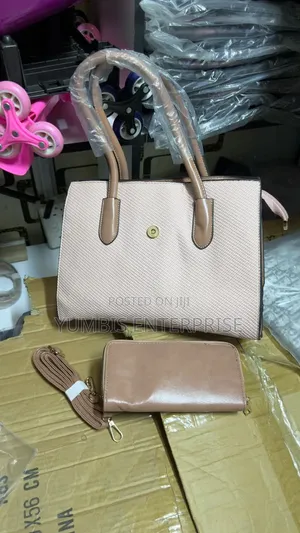 2 in 1 Ladies Peach Handbags Sets