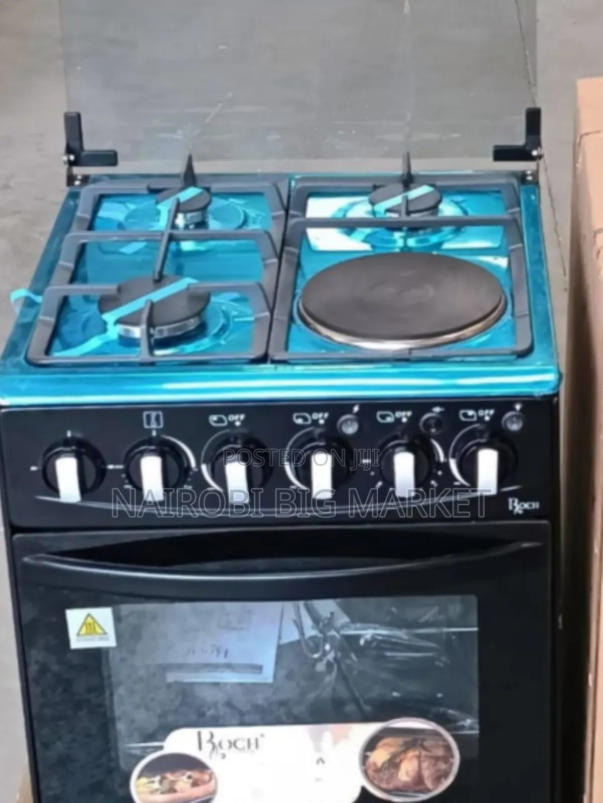 Roch Black 50*55 Standing Cooker 3+1