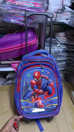 Sspiderman Kids Trolley Bags-Yu