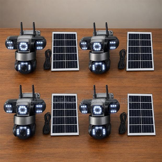 Outdoor Security 20MP Ultra HD 4G PTZ Triple Lens Solar Cameras