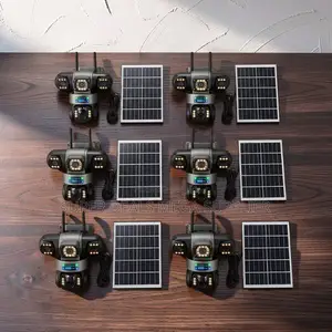Human Detection 20MP Ultra HD 4G PTZ Triple Lens Solar Cameras